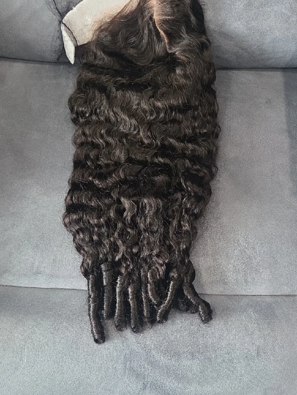Burmese Curly Wig Human Hair 7x5 Glueless Wigs Pre Plucked 26In